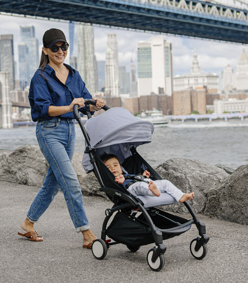 YOYO² Stroller 6+ Black Frame with Air France Blue Textiles, Air France Blue, mainview